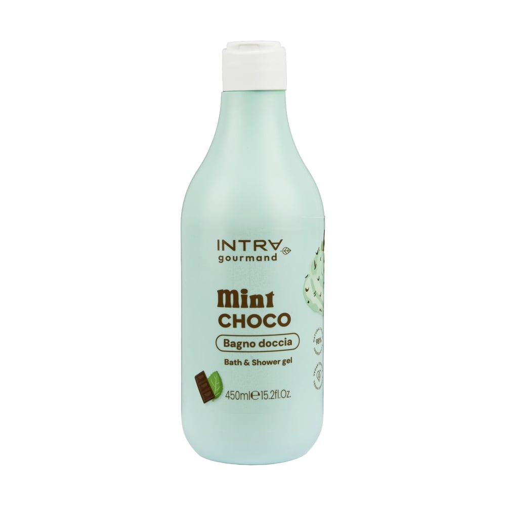 Гель для душу та ванни Intra Gourmand Mint &amp; Choco Bath &amp; Shower Gel Шоколад та м'ята, 450 мл